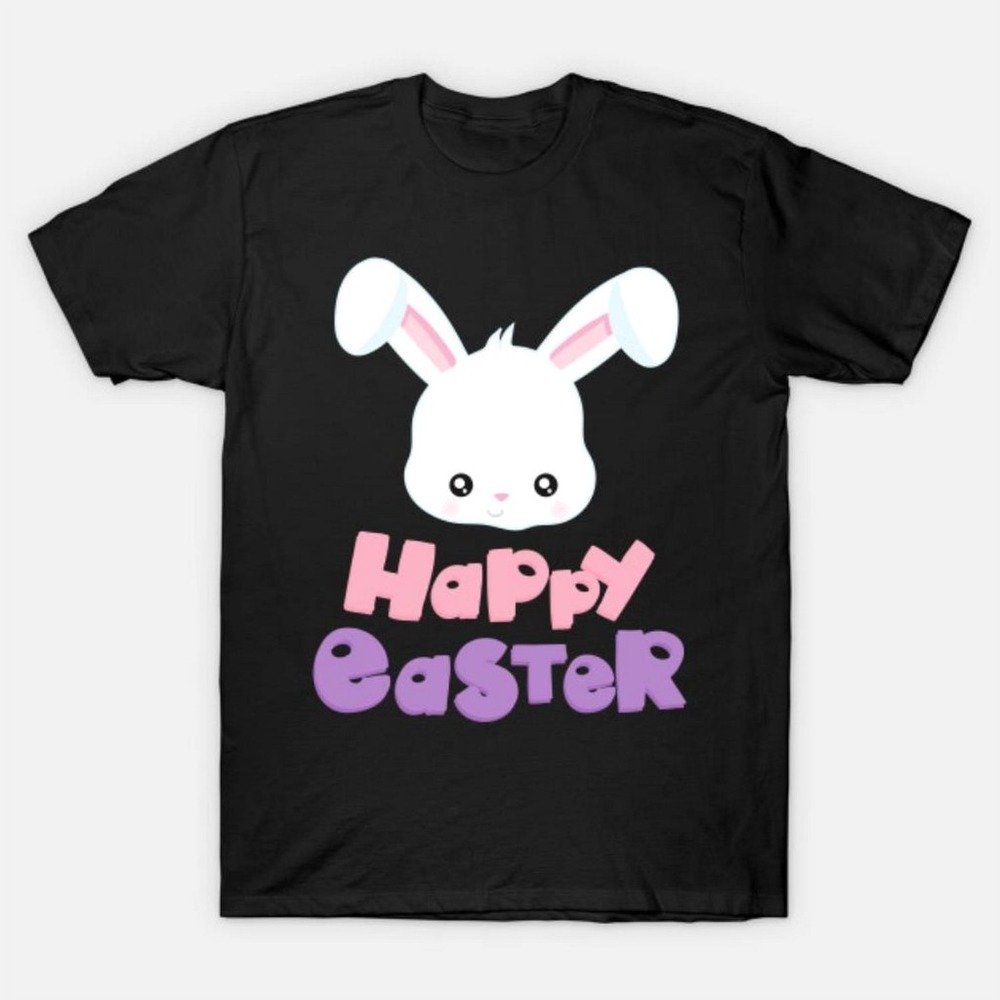 Happy Easter Day Cute Bunny T-Shirt Size S